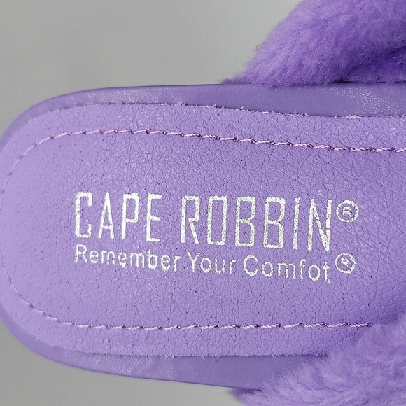 1098- Cape Robbin Vegan Women's Sandals Size 9 Purple Color NWT - Picture 9 of 12